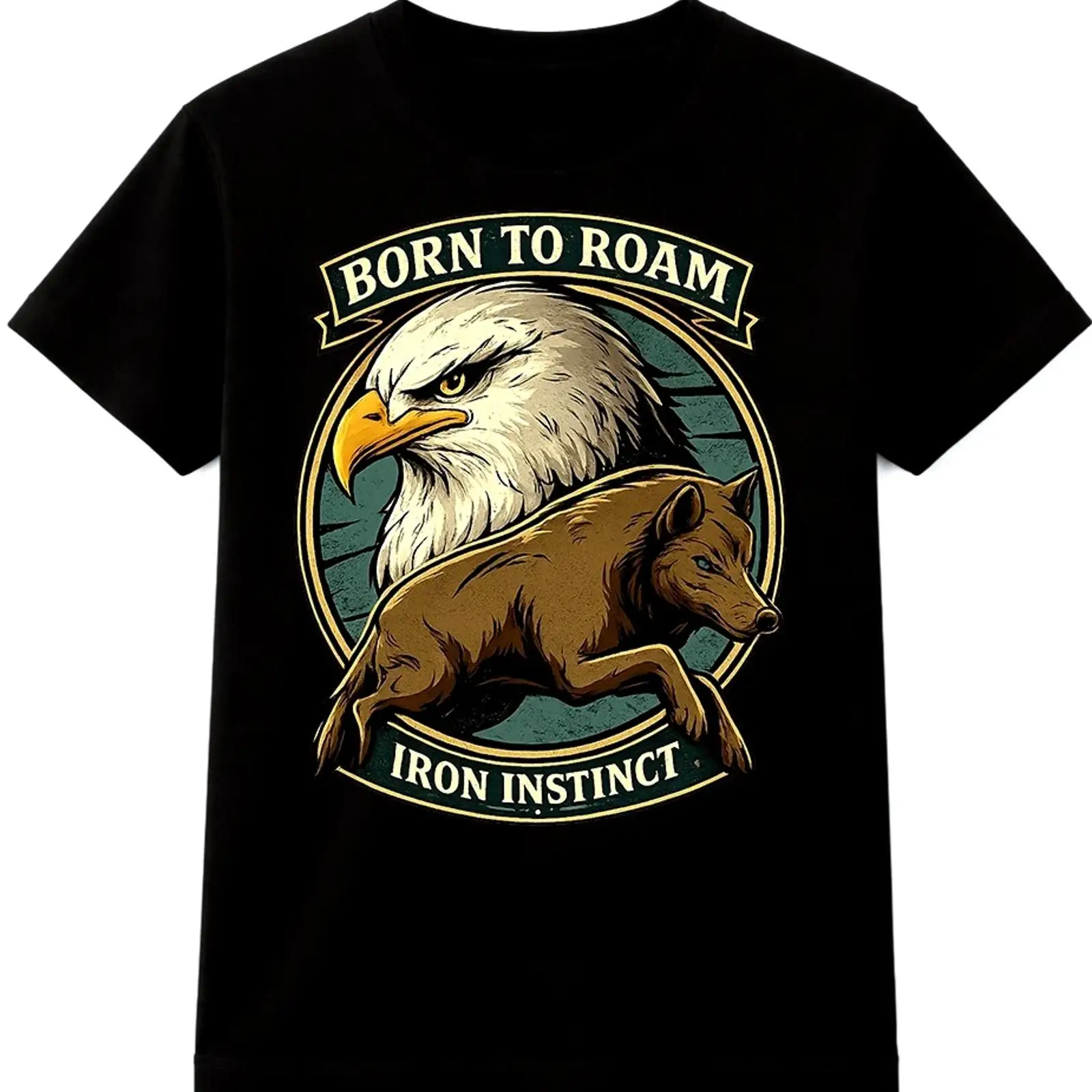 Wildman Hunting & Outdoor - Eagle Wild Boar T Shirt Born