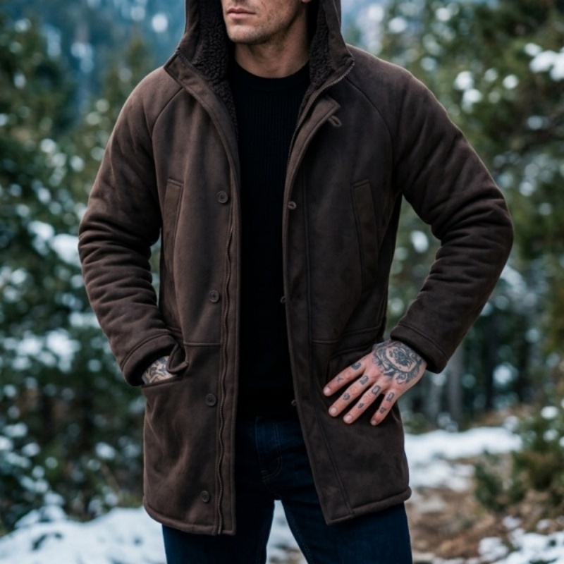 New Men's Faux Fur Lined Hoode - Hunting Outdoor Wear review and price