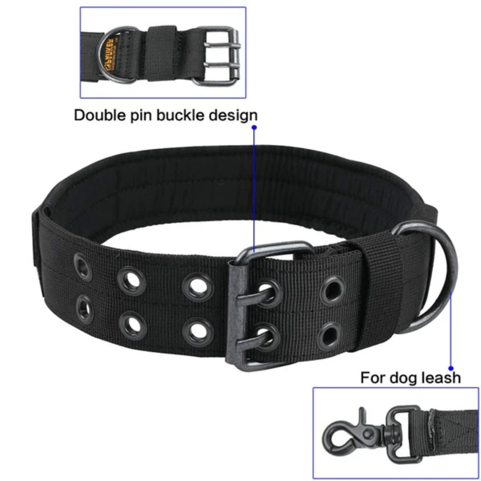 Camo Tactical Dog Collar Heavy - Outdoor Hunting Dog Collar review and price