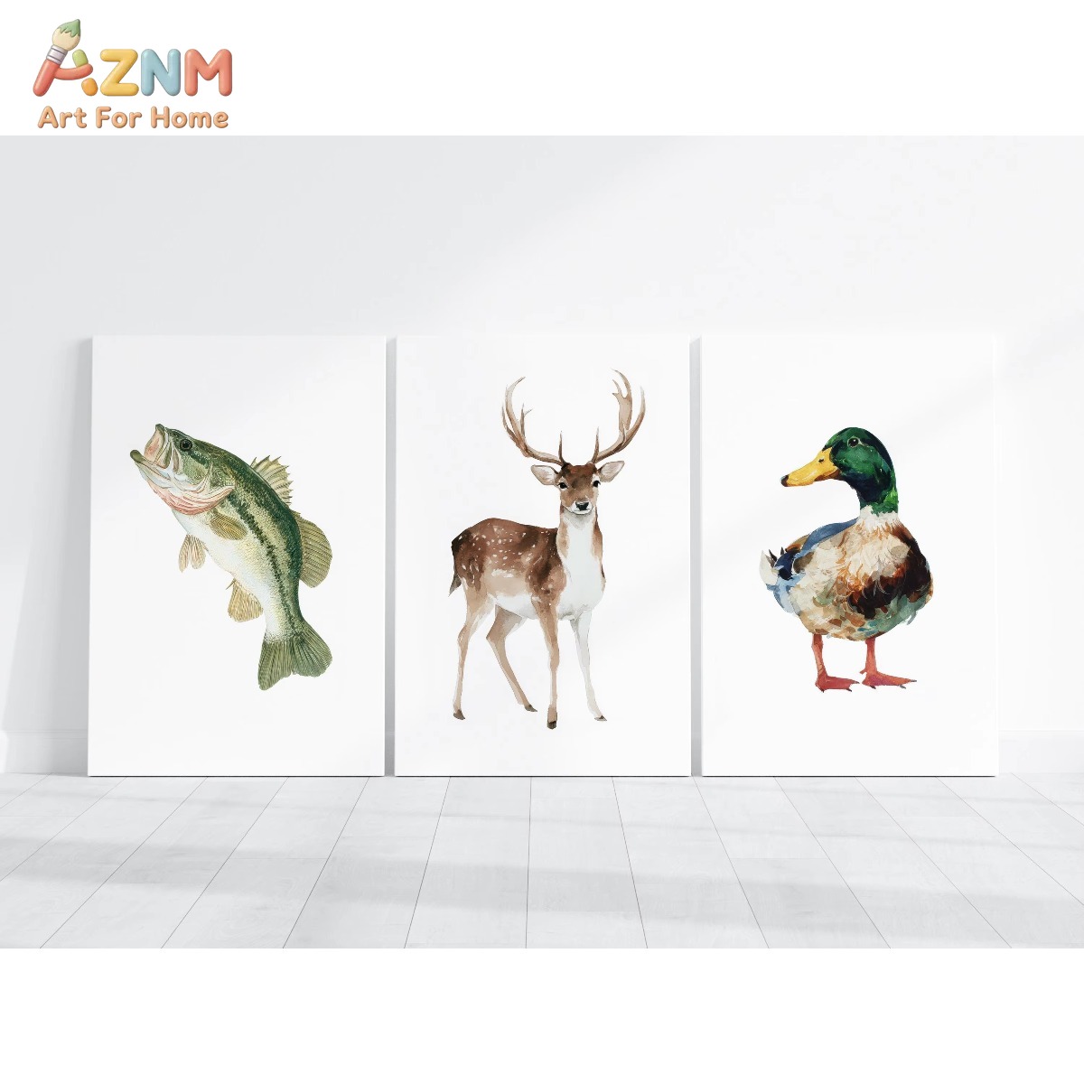 AZNM Watercolor Hunting and Fi - Hunting Outdoor Decor review and price