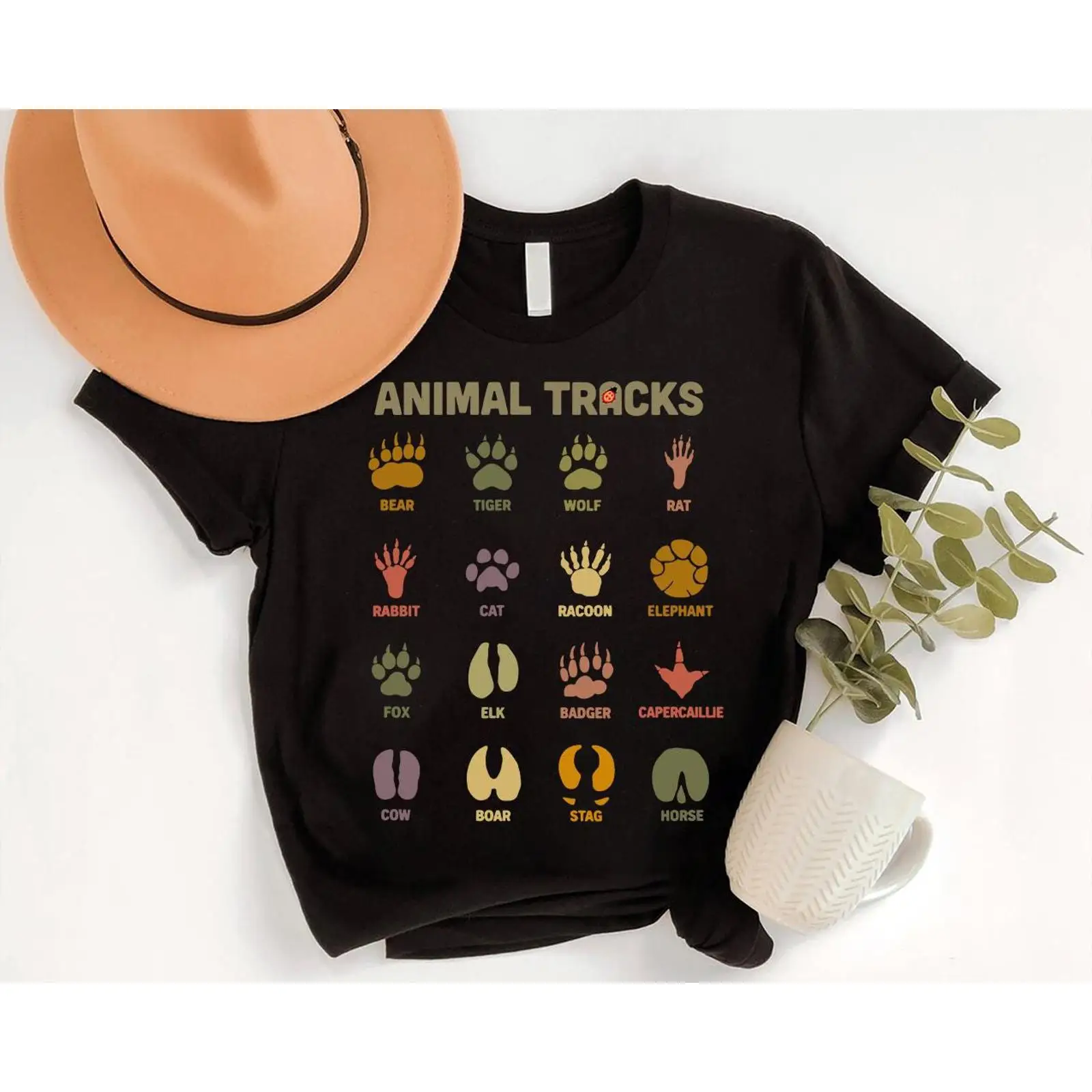 Animal Tracks Guide T Shirt Wi - Outdoor Hunting Guide review and price