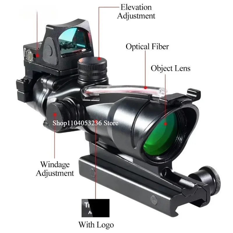 4X32 Sight with Red Dot Real F - Outdoor Hunting Range review and price