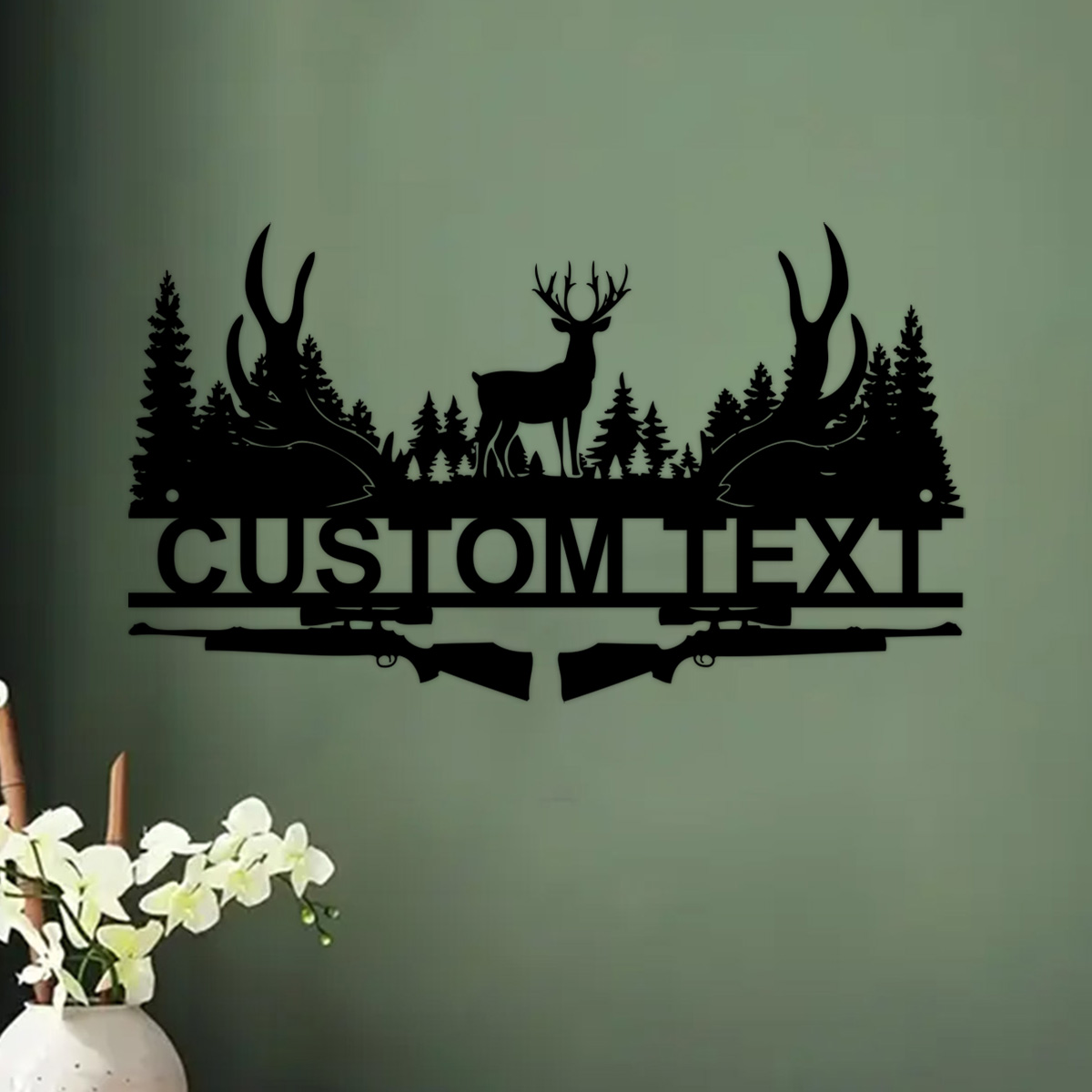 Custom Deer Cabin Metal Sign,  - Hunting Outdoor Decor review and price