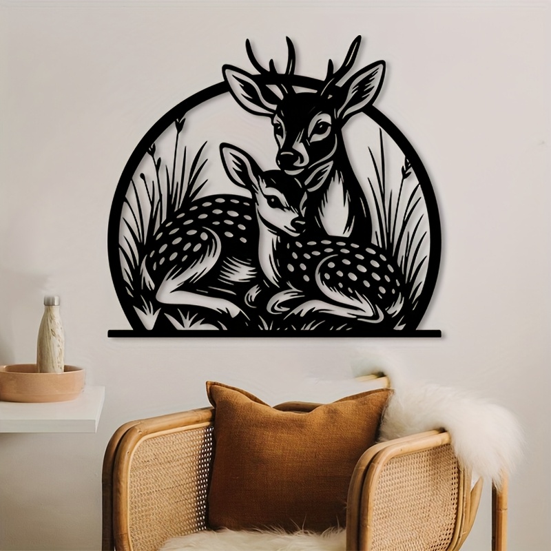 Brand Rustic Iron Deer Wall Ar - Hunting Outdoor Decor review and price