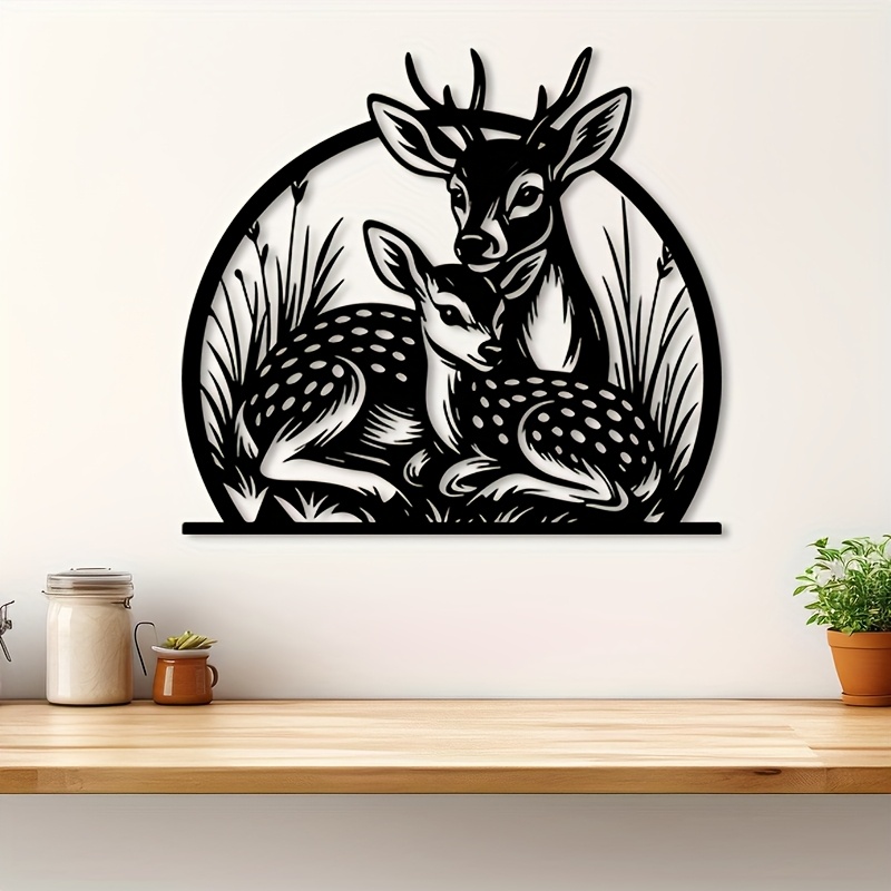 Brand Rustic Iron Deer Wall Ar - Hunting Outdoor Decor review and price
